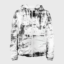 Куртка с капюшоном женская Color black and white, цвет: 3D-белый