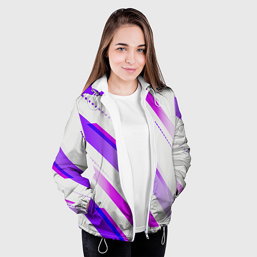 Женская куртка Color white pink / 3D-Белый – фото 3