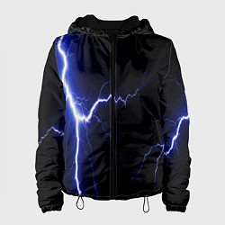 Куртка с капюшоном женская Lightning blue, цвет: 3D-черный