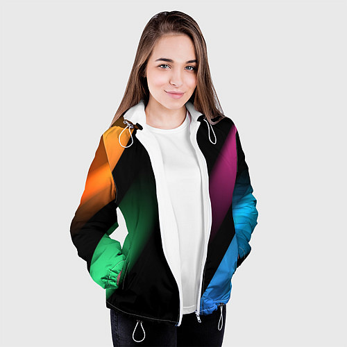 Женская куртка Multicoloured / 3D-Белый – фото 3