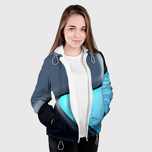 Женская куртка Разноцветный / 3D-Белый – фото 3