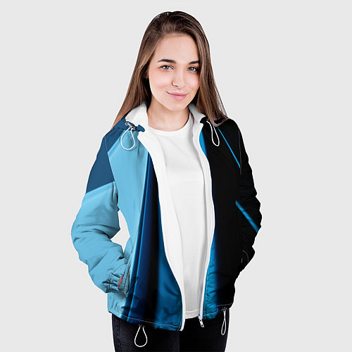Женская куртка Black blue / 3D-Белый – фото 3