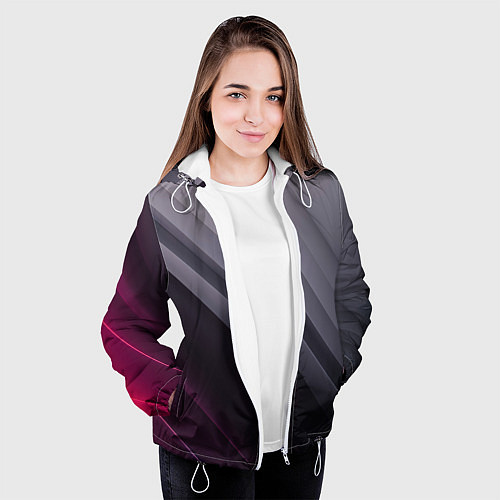 Женская куртка Color black grey / 3D-Белый – фото 3