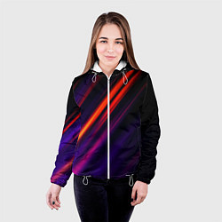 Куртка с капюшоном женская Multicolored, цвет: 3D-белый — фото 2