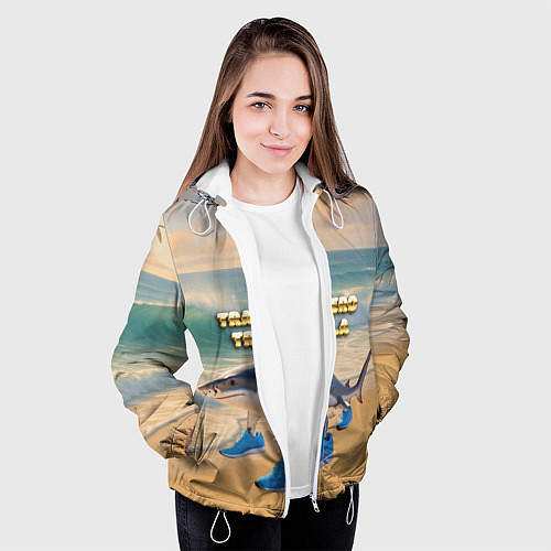 Женская куртка Tralalero Tralala / 3D-Белый – фото 3