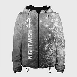 Куртка с капюшоном женская Nightwish - grey gradient по-вертикали, цвет: 3D-черный