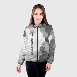 Куртка с капюшоном женская Sally Face - white gradient по-вертикали, цвет: 3D-черный — фото 2
