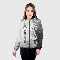 Куртка с капюшоном женская Half-Life - white gradient по-вертикали, цвет: 3D-черный — фото 2