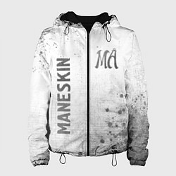 Куртка с капюшоном женская Maneskin - white gradient вертикально, цвет: 3D-черный