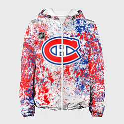 Куртка с капюшоном женская Montreal Canadiens NHL white, цвет: 3D-белый