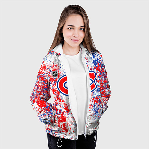 Женская куртка Montreal Canadiens NHL white / 3D-Белый – фото 3