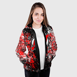 Куртка с капюшоном женская New Jersey Devils NHL black, цвет: 3D-черный — фото 2