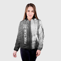Куртка с капюшоном женская Maneskin - grey gradient по-вертикали, цвет: 3D-черный — фото 2