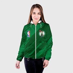 Куртка с капюшоном женская Boston Celtics NBA basketball, цвет: 3D-белый — фото 2