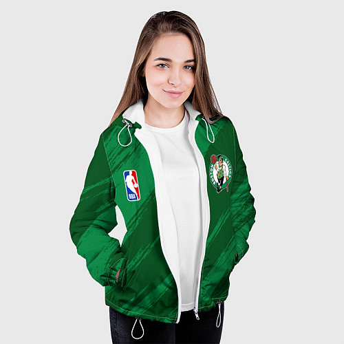 Женская куртка Boston Celtics NBA basketball / 3D-Белый – фото 3