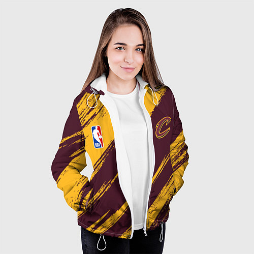 Женская куртка Кливленд Кавальерс - команда НБА / 3D-Белый – фото 3