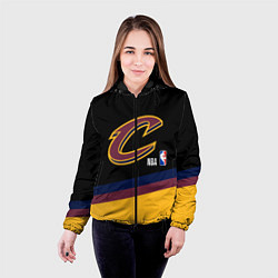 Куртка с капюшоном женская Cleveland Cavaliers NBA basketball, цвет: 3D-черный — фото 2