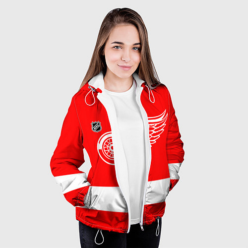 Женская куртка Detroit Red Wings hockey / 3D-Белый – фото 3