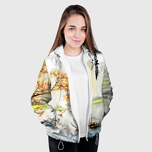 Женская куртка China Landscape / 3D-Белый – фото 3