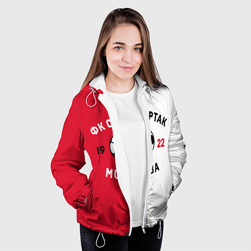 Женская куртка ФК Спартак Москва 1922 / 3D-Белый – фото 3