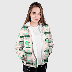 Куртка с капюшоном женская Easter turquoise, цвет: 3D-белый — фото 2
