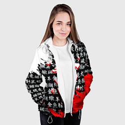 Куртка с капюшоном женская Doom dark age japan, цвет: 3D-белый — фото 2