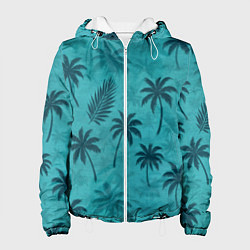 Куртка с капюшоном женская Гавайский стиль - Томми Версетти, цвет: 3D-белый