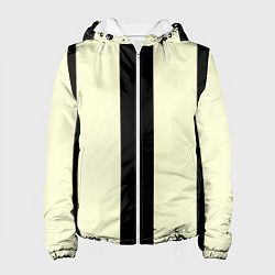 Женская куртка Color black beige line