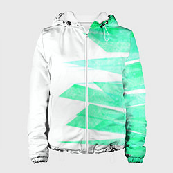 Женская куртка Color white light blue strip