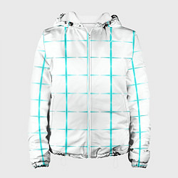 Женская куртка Color white light blue crosses