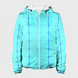 Куртка с капюшоном женская Сolor blue line, цвет: 3D-белый