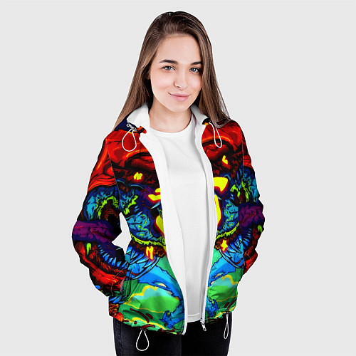 Женская куртка Doom hyper monster / 3D-Белый – фото 3