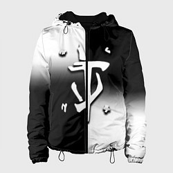 Куртка с капюшоном женская Doom black geometry, цвет: 3D-черный