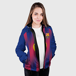 Куртка с капюшоном женская Барселона домашняя форма 2025 2026, цвет: 3D-черный — фото 2