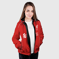 Куртка с капюшоном женская Ливепрпуль домашняя форма 2025 2026, цвет: 3D-черный — фото 2