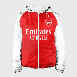 Куртка с капюшоном женская Арсенал Лондон домашняя форма 2025 2026, цвет: 3D-белый