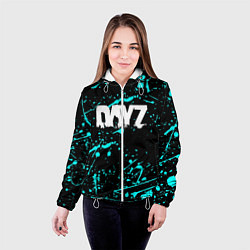 Куртка с капюшоном женская Dayz голубые краски, цвет: 3D-белый — фото 2
