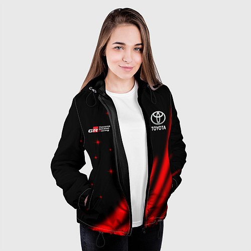 Женская куртка Toyota GR Gazoo Racing / 3D-Черный – фото 3