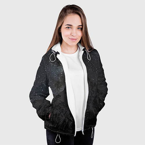 Женская куртка Тихтенген звёздны / 3D-Белый – фото 3