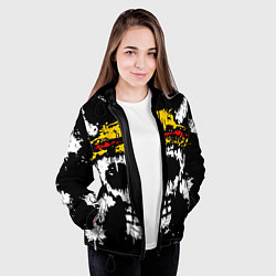 Куртка с капюшоном женская Соломенная шляпа, цвет: 3D-черный — фото 2