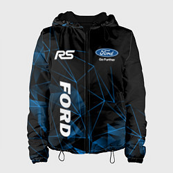 Куртка с капюшоном женская Ford RS, цвет: 3D-черный