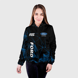 Куртка с капюшоном женская Ford RS, цвет: 3D-черный — фото 2