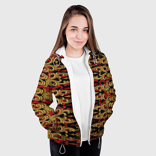 Женская куртка Царская вышивка / 3D-Белый – фото 3