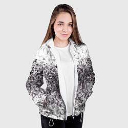 Куртка с капюшоном женская Грязь, цвет: 3D-белый — фото 2
