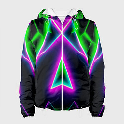 Куртка с капюшоном женская Multicolored colorful color, цвет: 3D-белый