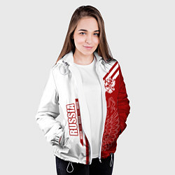 Куртка с капюшоном женская Россия, цвет: 3D-белый — фото 2