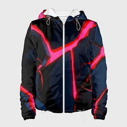 Куртка с капюшоном женская Neon glow, цвет: 3D-белый