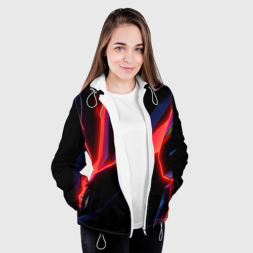 Женская куртка Neon red / 3D-Белый – фото 3