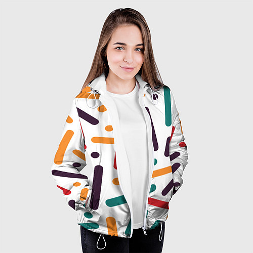 Женская куртка Oval oil / 3D-Белый – фото 3