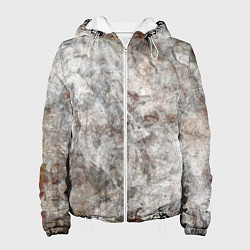Куртка с капюшоном женская Абстракция - gray limestone, цвет: 3D-белый